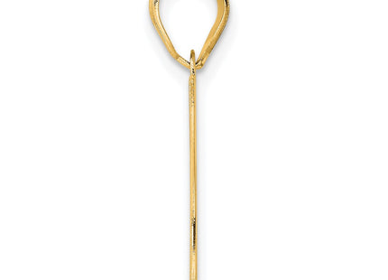 14k Yellow Gold Pendants Style AEN67 - Classique Jewelry Inc.