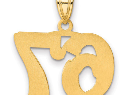 14k Yellow Gold Pendants Style AEN67 - Classique Jewelry Inc.