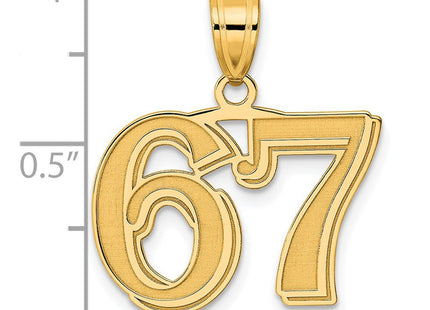 14k Yellow Gold Pendants Style AEN67 - Classique Jewelry Inc.