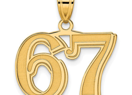 14k Yellow Gold Pendants Style AEN67 - Classique Jewelry Inc.