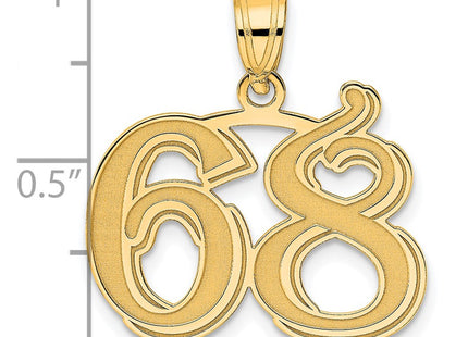 14k Yellow Gold Pendants Style AEN68 - Classique Jewelry Inc.