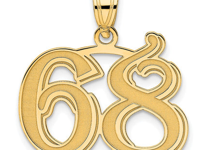 14k Yellow Gold Pendants Style AEN68 - Classique Jewelry Inc.