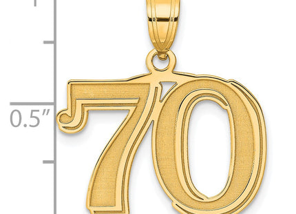 14k Yellow Gold Pendants Style AEN70 - Classique Jewelry Inc.