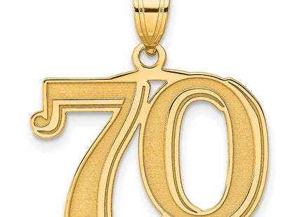 14k Yellow Gold Pendants Style AEN70 - Classique Jewelry Inc.