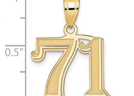 14k Yellow Gold Pendants Style AEN71 - Classique Jewelry Inc.