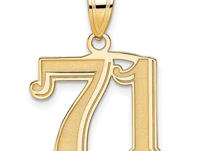 14k Yellow Gold Pendants Style AEN71 - Classique Jewelry Inc.