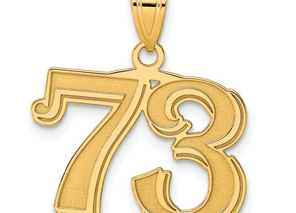 14k Yellow Gold Pendants Style AEN73 - Classique Jewelry Inc.