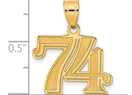 14k Yellow Gold Pendants Style AEN74 - Classique Jewelry Inc.