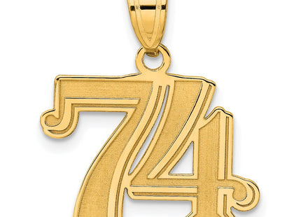 14k Yellow Gold Pendants Style AEN74 - Classique Jewelry Inc.
