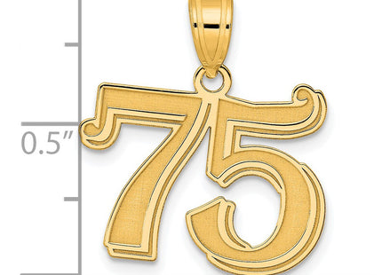 14k Yellow Gold Pendants Style AEN75 - Classique Jewelry Inc.