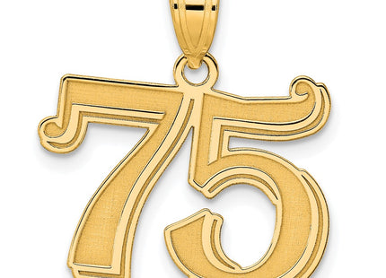 14k Yellow Gold Pendants Style AEN75 - Classique Jewelry Inc.