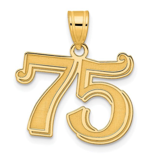 14k Yellow Gold Pendants Style AEN75 - Classique Jewelry Inc.