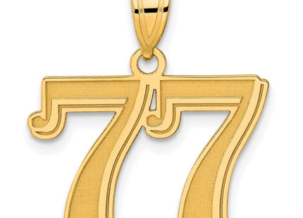 14k Yellow Gold Pendants Style AEN77 - Classique Jewelry Inc.