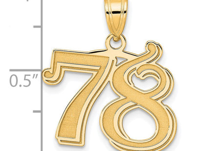 14k Yellow Gold Pendants Style AEN78 - Classique Jewelry Inc.