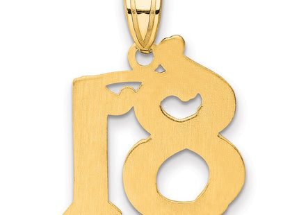 14k Yellow Gold Pendants Style AEN81 - Classique Jewelry Inc.