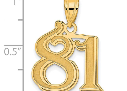 14k Yellow Gold Pendants Style AEN81 - Classique Jewelry Inc.