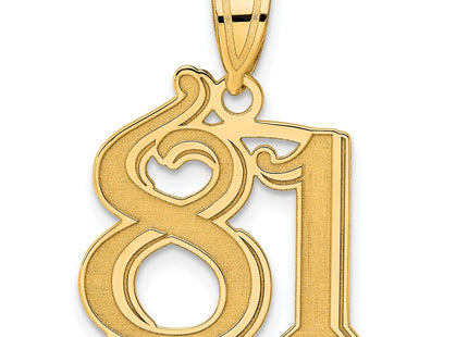 14k Yellow Gold Pendants Style AEN81 - Classique Jewelry Inc.
