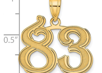 14k Yellow Gold Pendants Style AEN83 - Classique Jewelry Inc.