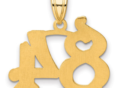14k Yellow Gold Pendants Style AEN84 - Classique Jewelry Inc.