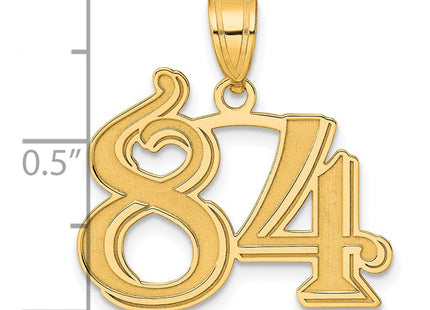 14k Yellow Gold Pendants Style AEN84 - Classique Jewelry Inc.