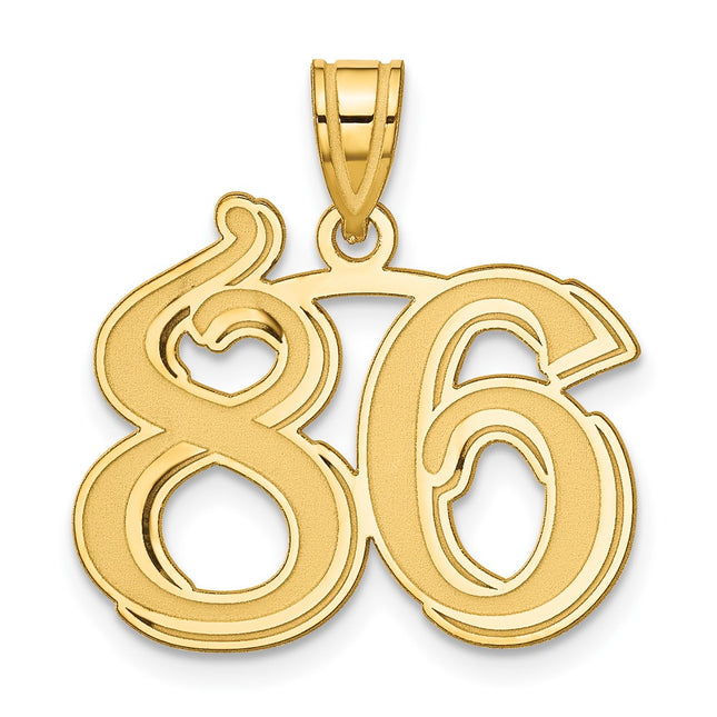 14k Yellow Gold Pendants Style AEN86 - Classique Jewelry Inc.