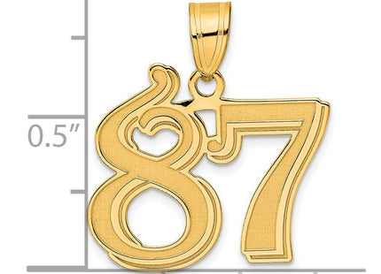 14k Yellow Gold Pendants Style AEN87 - Classique Jewelry Inc.