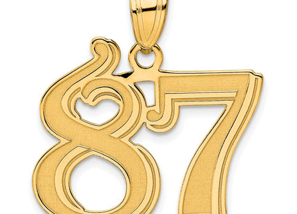 14k Yellow Gold Pendants Style AEN87 - Classique Jewelry Inc.