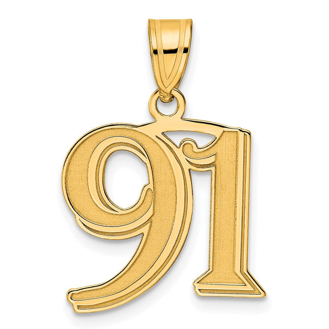 14k Yellow Gold Pendants Style AEN91 - Classique Jewelry Inc.