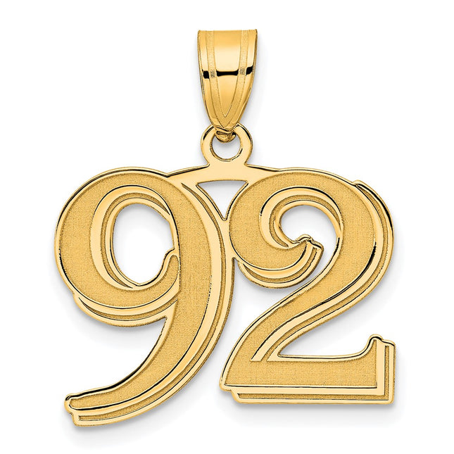 14k Yellow Gold Pendants Style AEN92 - Classique Jewelry Inc.