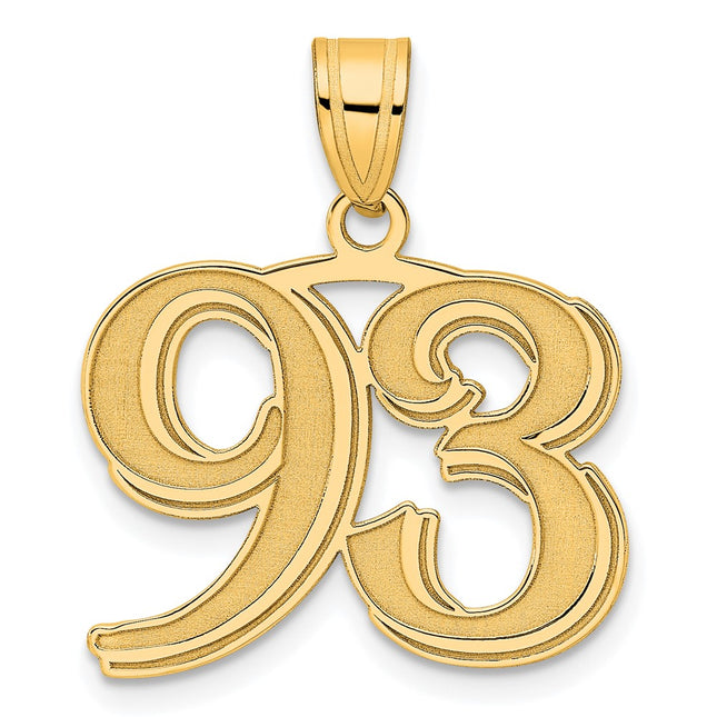 14k Yellow Gold Pendants Style AEN93 - Classique Jewelry Inc.