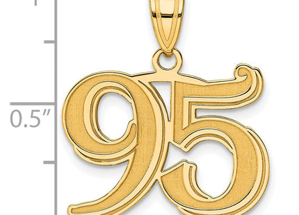 14k Yellow Gold Pendants Style AEN95 - Classique Jewelry Inc.