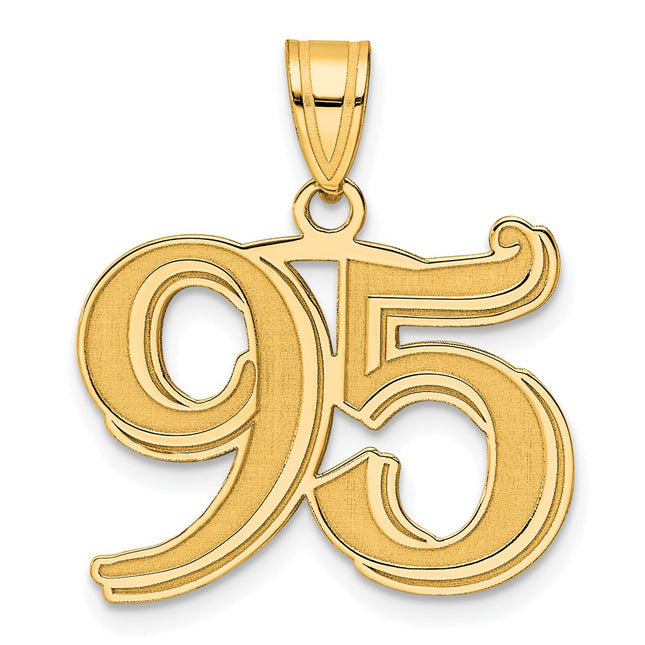 14k Yellow Gold Pendants Style AEN95 - Classique Jewelry Inc.