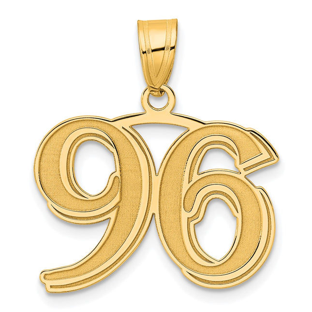 14k Yellow Gold Pendants Style AEN96 - Classique Jewelry Inc.