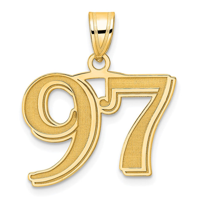 14k Yellow Gold Pendants Style AEN97 - Classique Jewelry Inc.
