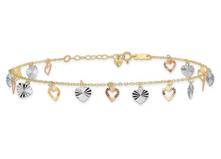 14k Tri-Color Jewelry Style ANK172 - Classique Jewelry Inc.