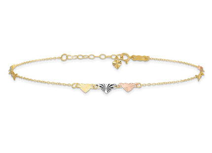 14k Tri-Color Jewelry Style ANK175 - Classique Jewelry Inc.