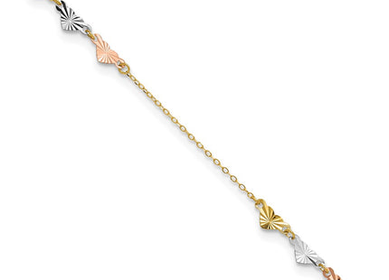 14k Tri-Color Jewelry Style ANK175 - Classique Jewelry Inc.