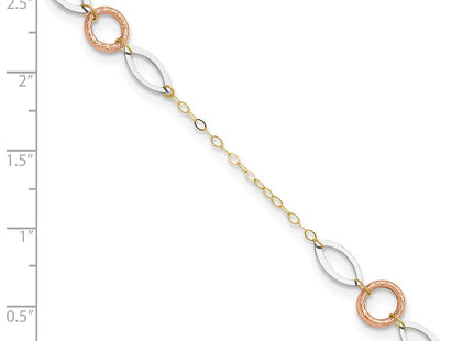 14k Tri-Color Jewelry Style ANK222 - Classique Jewelry Inc.
