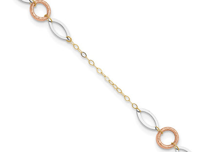 14k Tri-Color Jewelry Style ANK222 - Classique Jewelry Inc.