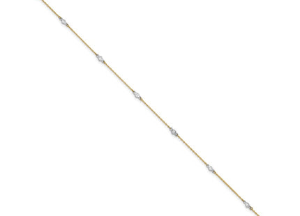 14k Two-tone Jewelry Style ANK240 - Classique Jewelry Inc.