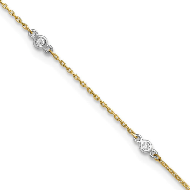 14k Two-tone Jewelry Style ANK240 - Classique Jewelry Inc.