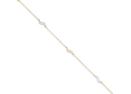 14k Tri-Color Jewelry Style ANK268 - Classique Jewelry Inc.