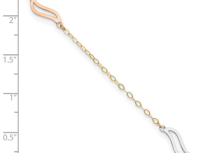 14k Tri-Color Jewelry Style ANK268 - Classique Jewelry Inc.