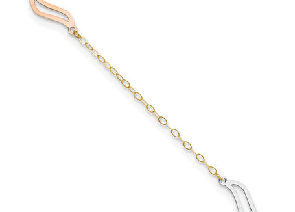 14k Tri-Color Jewelry Style ANK268 - Classique Jewelry Inc.
