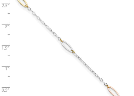 14k Tri-Color Jewelry Style ANK269 - Classique Jewelry Inc.