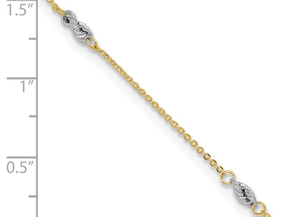 14k Two-tone Jewelry Style ANK271 - Classique Jewelry Inc.