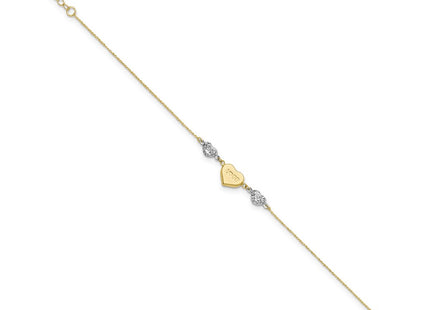 14k Two-tone Bracelets Style ANK276 - Classique Jewelry Inc.