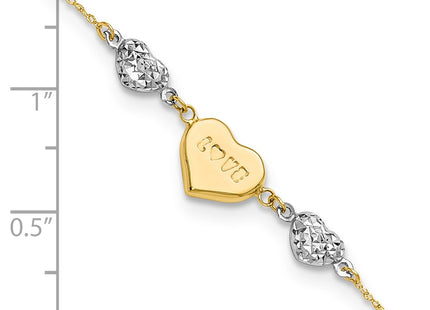 14k Two-tone Bracelets Style ANK276 - Classique Jewelry Inc.