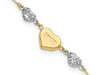 14k Two-tone Bracelets Style ANK276 - Classique Jewelry Inc.