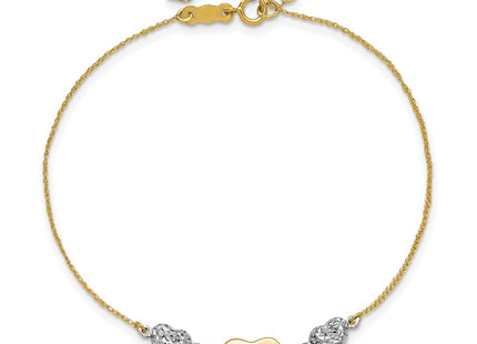 14k Two-tone Bracelets Style ANK277 - Classique Jewelry Inc.